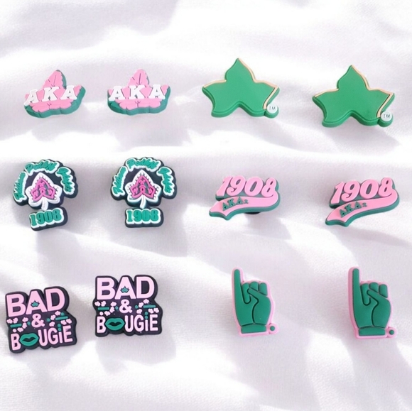 AKA Sorority Croc Charms - Picture 1 of 2